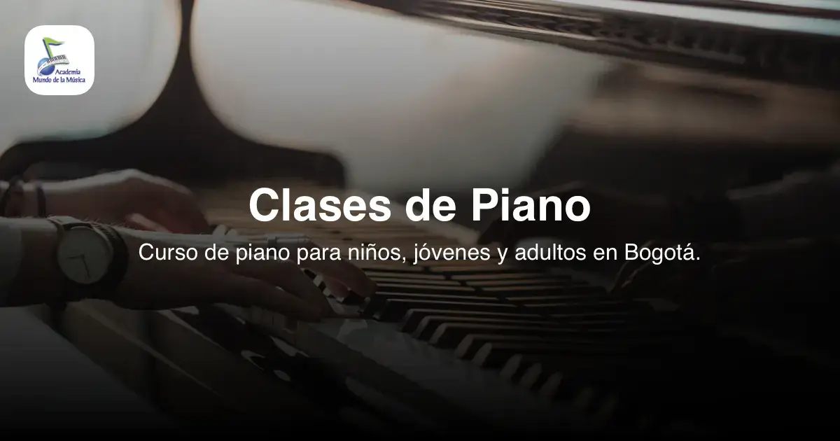 Clases de piano en bogotá